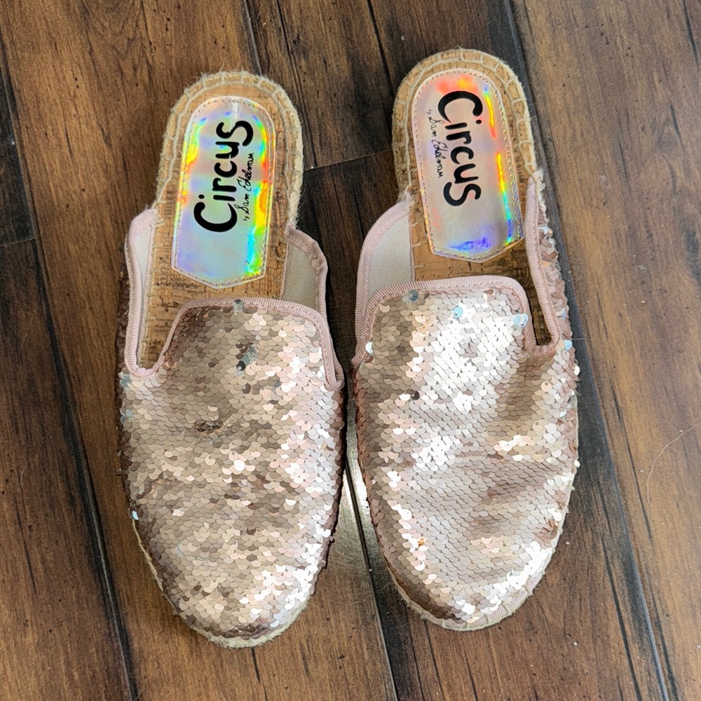 Circus by Sam Edelman Glittering Sequin Espadrilles - Gold